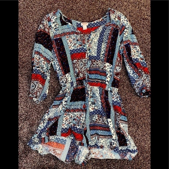 Mossimo Supply Co. Pants - MOSSIMO Bohemian Aztec Patchwork Romper size Medium